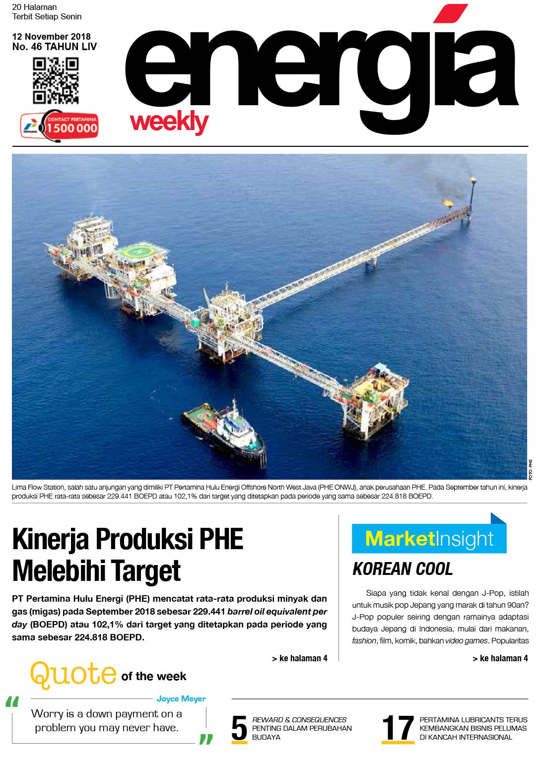 Energia Weekly 3rd week of November 2018